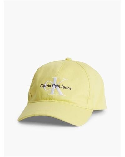 Calvin Klein Monogram Embroidered Cap - Yellow