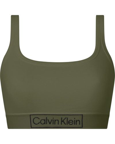 Calvin Klein Unlined Bralette - Green