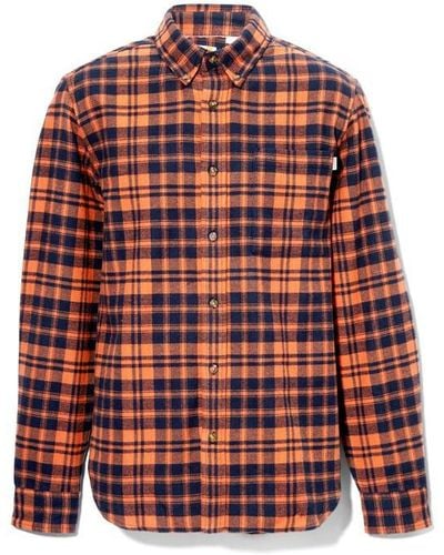 Timberland Heavy Flannel Shirt - Red
