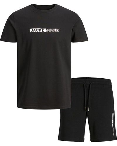 Jack & Jones Neo T-shirt And Short Set - Black