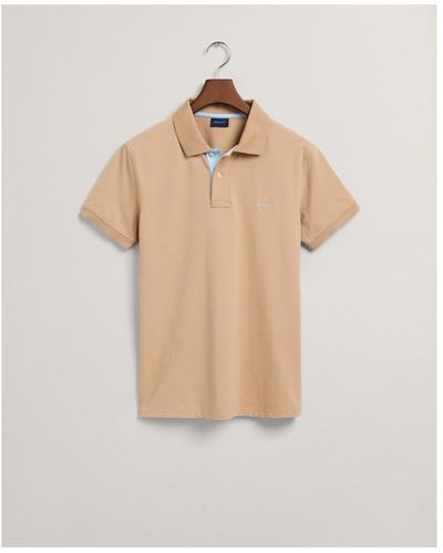 GANT Contrast rugger Polo Shirt - Natural