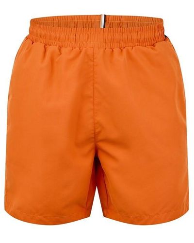 BOSS Dolphin Swim Shorts - Orange