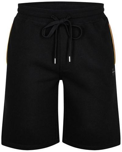 Paul Smith Contrasting Fleece Shorts - Black