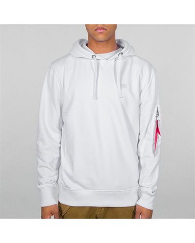 Alpha Industries Alpha X-fit Hoody Sn34 - White