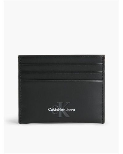 Calvin Klein Leather Cardholder - Black