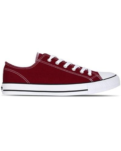 SoulCal & Co California Canvas Low Trainers - Red