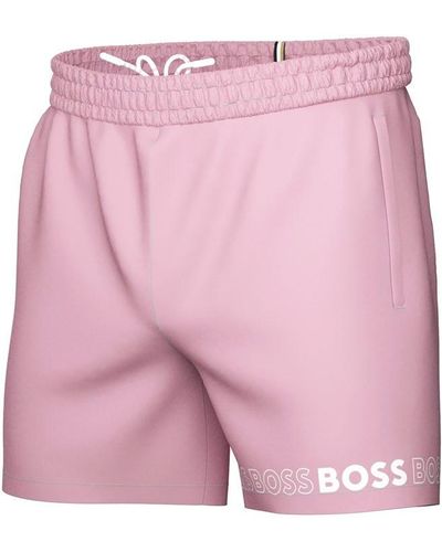BOSS Dolphin Swim Shorts - Pink