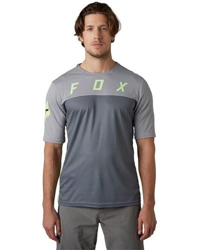 Fox Defend Cekt Short Sleeve Jersey - Grey