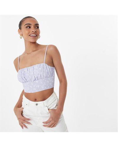 Jack Wills Woven Fitted Cami - White