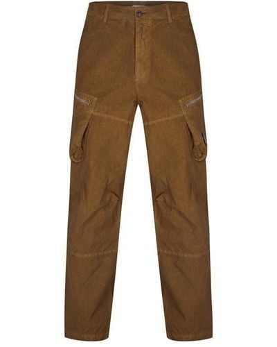 C.P. Company Batic Cargo Trousers - Brown