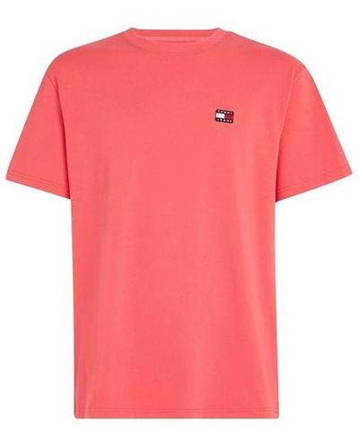 Tommy Hilfiger Classic Tommy Small Badge T Shirt - Pink