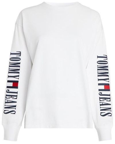 Tommy Hilfiger Tjw Archive Ls Tee Ext - White