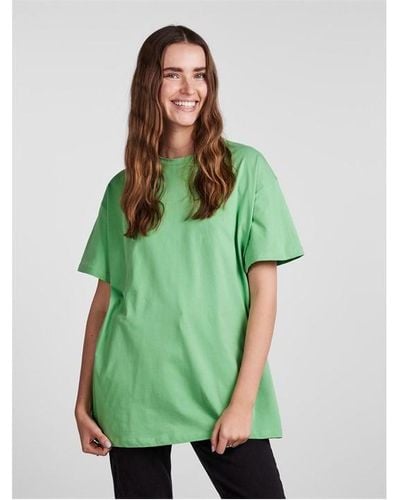 Pieces Oversized Tee Ld99 - Green