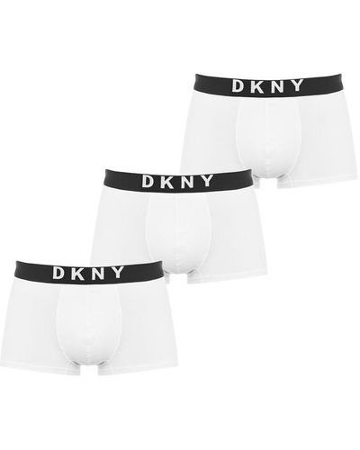 DKNY 3 Pack Boxer Shorts - White