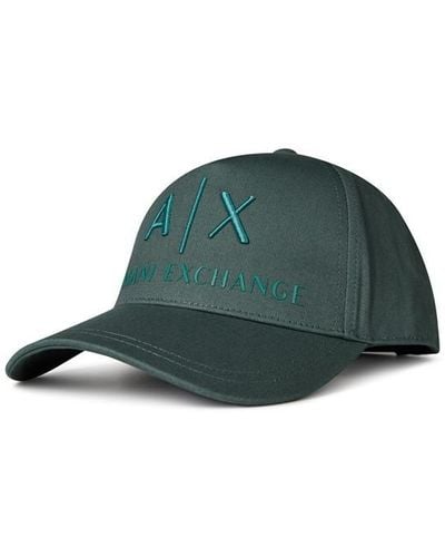 Armani Exchange Corp Logo Baseball Cap - Green