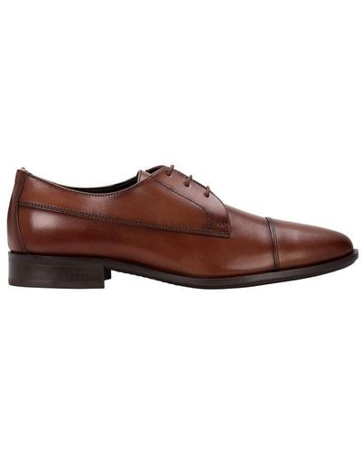 BOSS Colby Cap Toe Derby Shoes - Brown