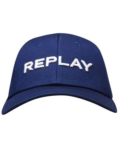 Replay Logo Cap - Blue