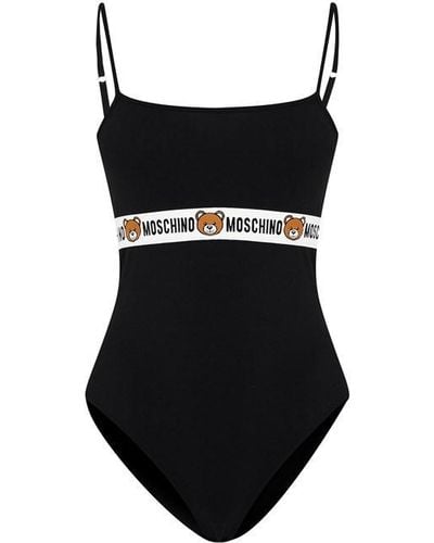 Moschino Logo Underband Bodysuit - Black