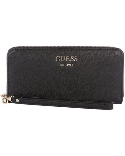 Guess Vikky Boxed Large Zip Around Purse - Black