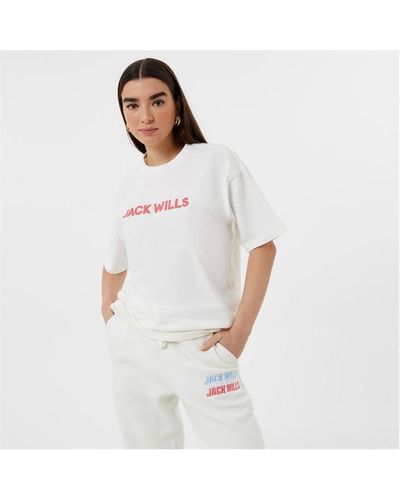 Jack Wills Applique T-shirt - White