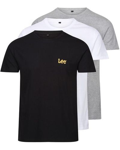 Lee Jeans Crw T Larkn 3pk Sn00 - Black