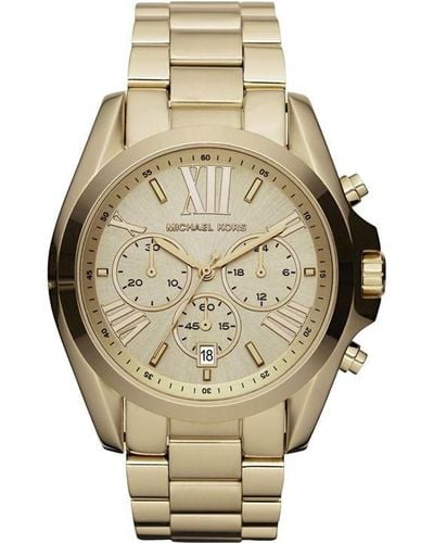 Michael Kors Ladies Bradshaw Chronograph Watch - Metallic