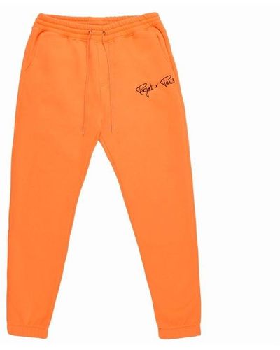 Project X Paris Signature Logo Jogging Trousers - Orange