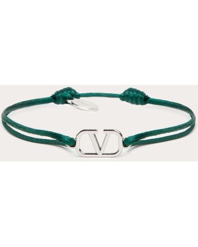Valentino Garavani Vlogo Signature Cotton Bracelet - Multicolor