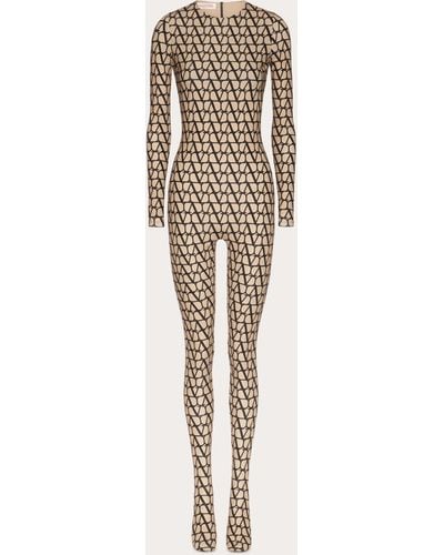 Valentino Toile Iconographe Jersey Jumpsuit - Natural