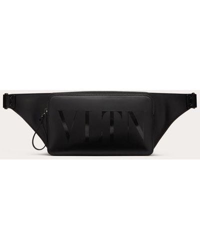 Valentino Garavani Vltn Leather Belt Bag - Natural