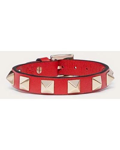 Valentino Garavani Rockstud Bracelet - Red