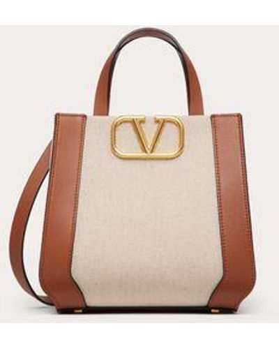 Valentino Garavani Vlogo Signature Small Canvas Handbag - Pink