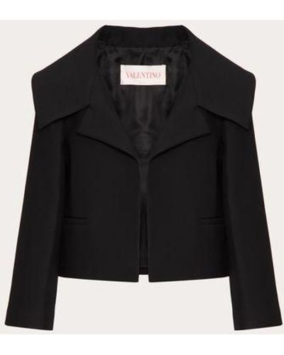 Valentino Crepe Couture Jacket - Black