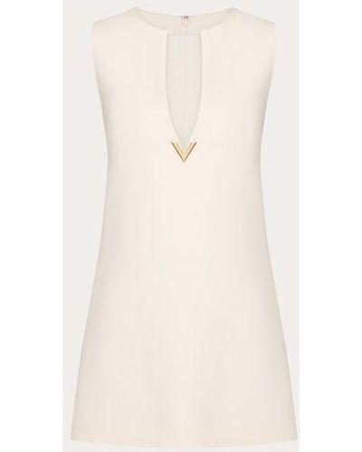 Valentino Crepe Couture Dress - Natural