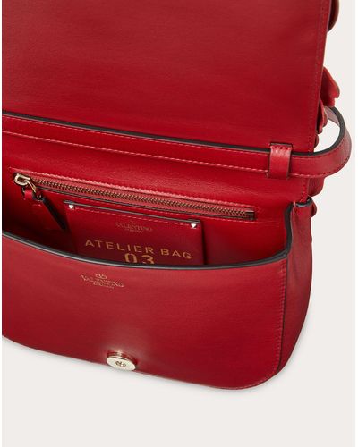 Valentino Garavani Petit Sac Bandoulière Atelier Bag 03 Rose Edition - Rouge