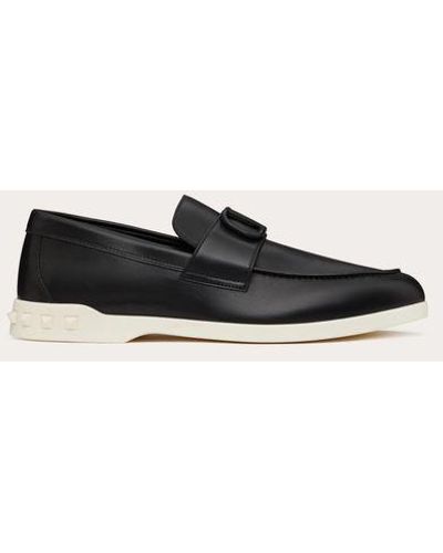 Valentino Garavani LEISURE FLOWS LOAFER AUS KALBSLEDER - Weiß