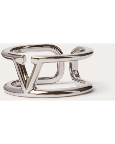 Valentino Garavani Vlogo Signature Metal Ring - Multicolour