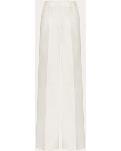 Valentino Crepe Couture Pants - White