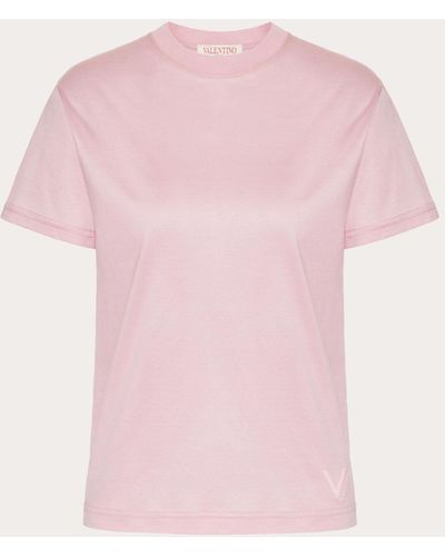 Valentino Jersey Cotton T-shirt - Pink
