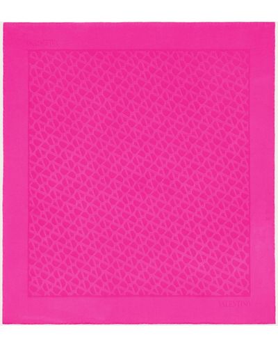 Valentino Garavani Toile Iconographe Silk Scarf - Pink