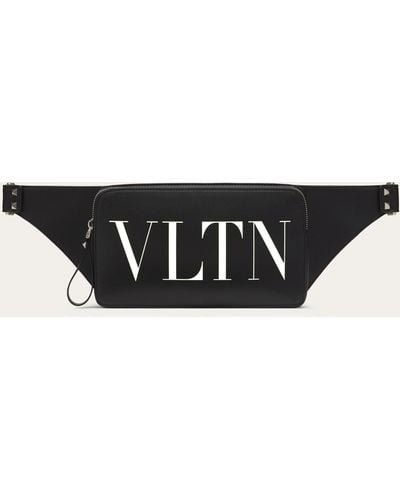 Valentino Garavani Leather Vltn Belt Bag - White