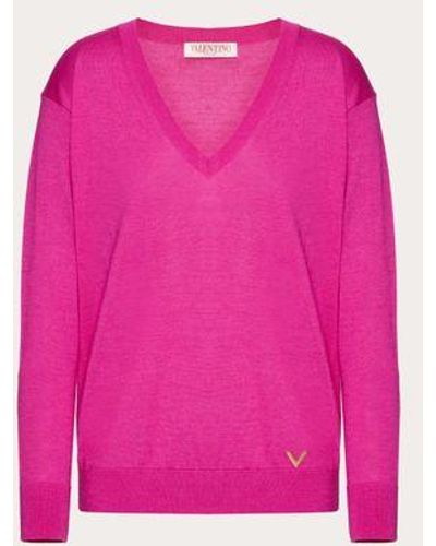 Valentino Cashmere Silk Jumper - Pink