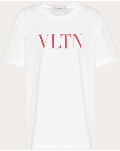 Valentino Vltn Print T-shirt - White