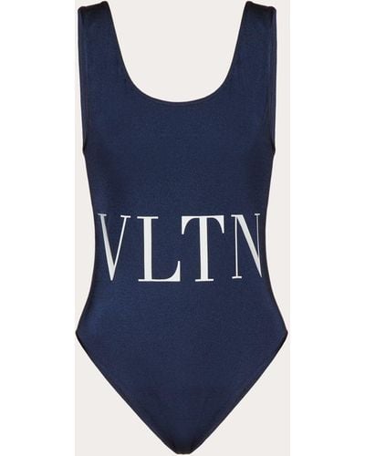 Valentino Vlnt Print Swimsuit - Blue