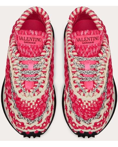 Valentino Garavani Sneaker Crochet In Tessuto - Multicolore