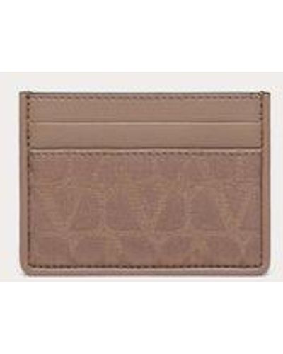 Toile Iconographe Wallet In Technical Fabric With Leather Details for Man  in Clay