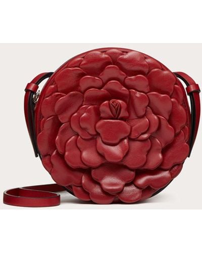 Valentino Garavani Runde Crossbody Bag Atelier Bag 03 Rose Edition - Rot