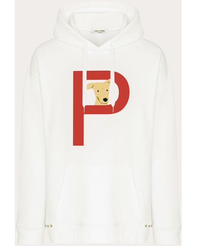 Valentino Rockstud Pet Customisable Unisex Hooded Sweatshirt - White