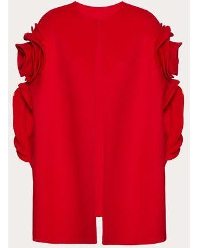 Valentino Cappa in compact drap - Rosso