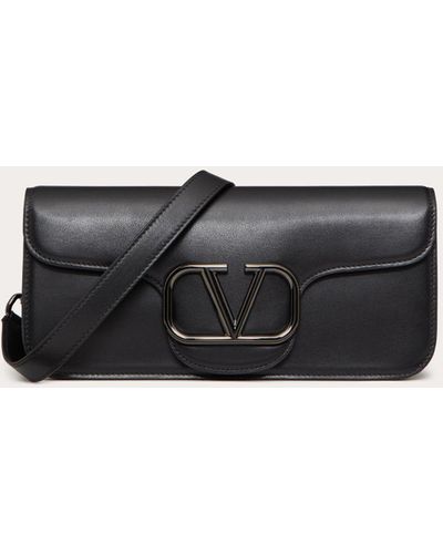 Valentino Garavani Locò Crossbody Calfskin Bag - Black